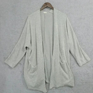 Donni. OSFA Light Open Front Cardigan With Pockets Cotton & Polyester 23CT
